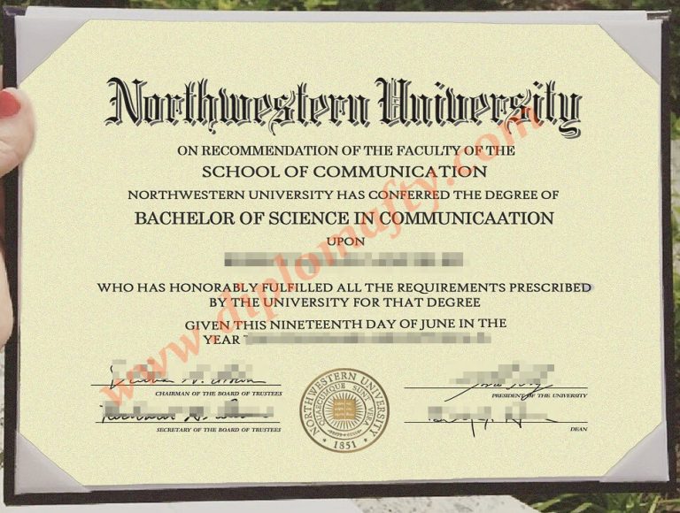 northwestern university diploma