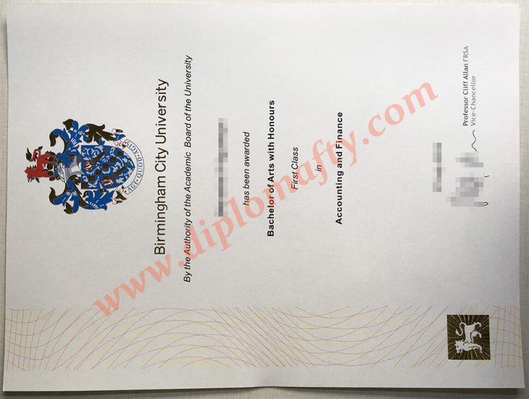 Birmingham City University diploma