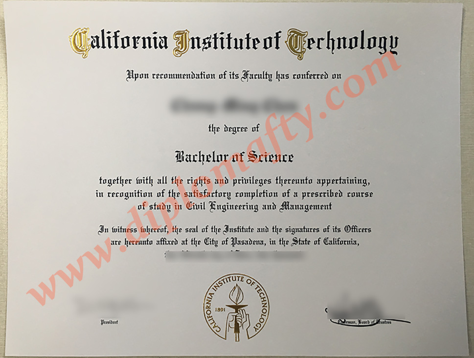 California Institute of Technology diploma