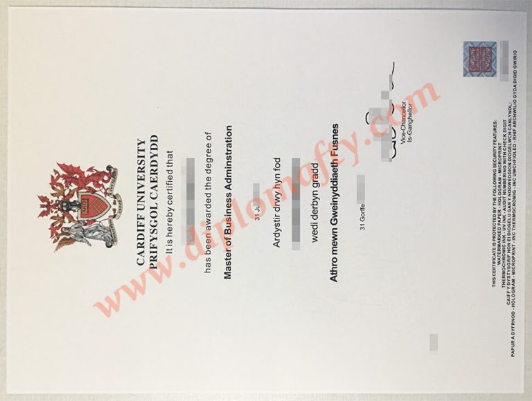 Cardiff University diploma