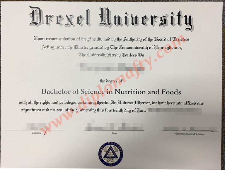 Drexel University diploma