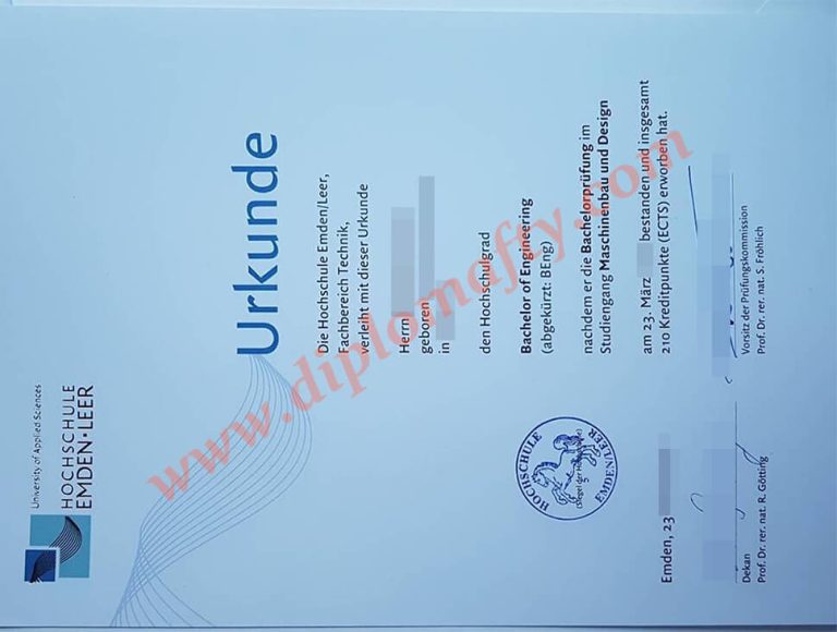 Fachhochschule Emden Leer diploma