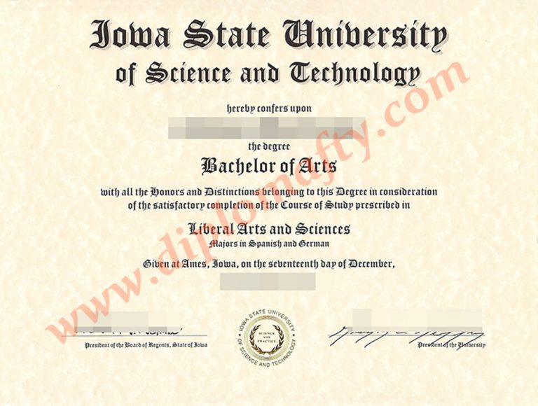 Lowa State University of Science and Technology degree