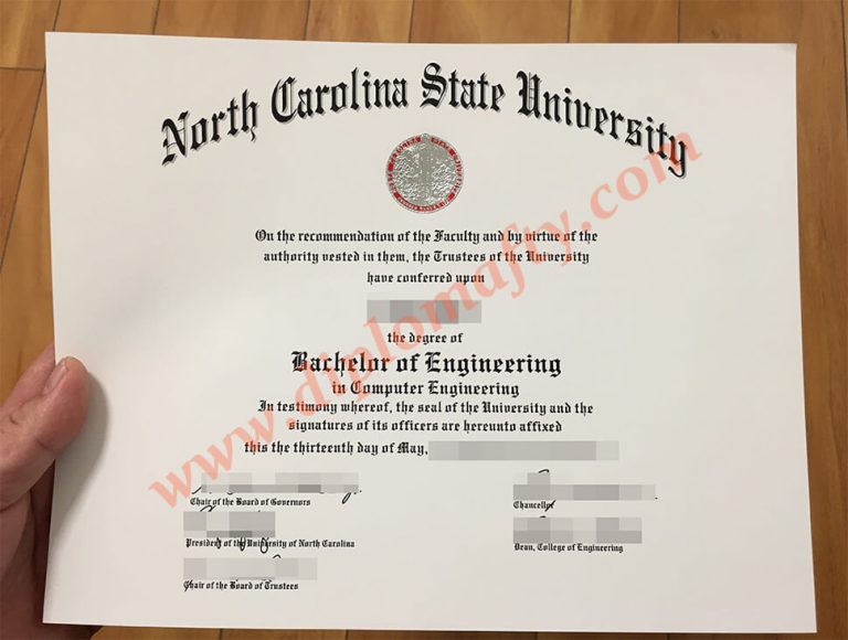 North Carolina State University diploma