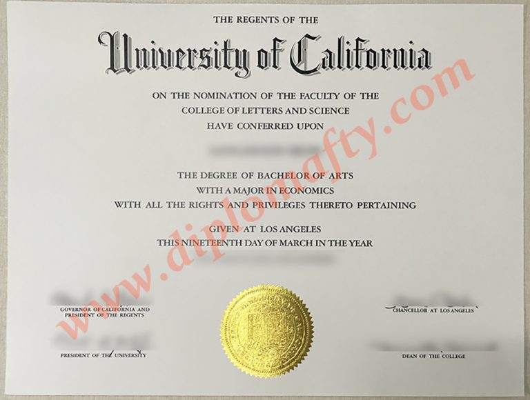 University of California Los Angeles diploma