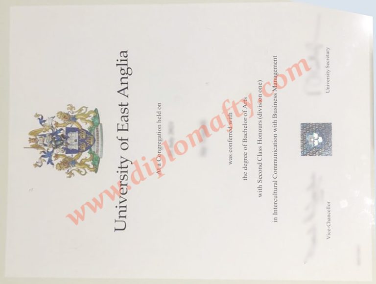 University of East Anglia diploma