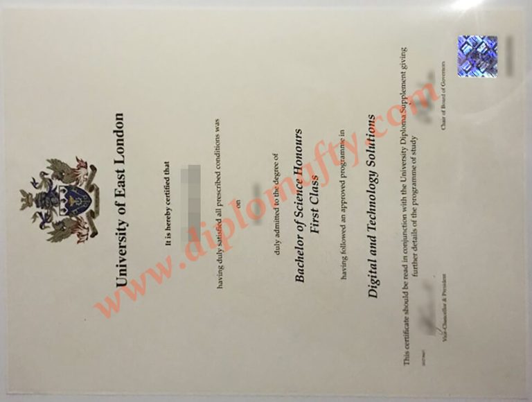 University of East London diploma