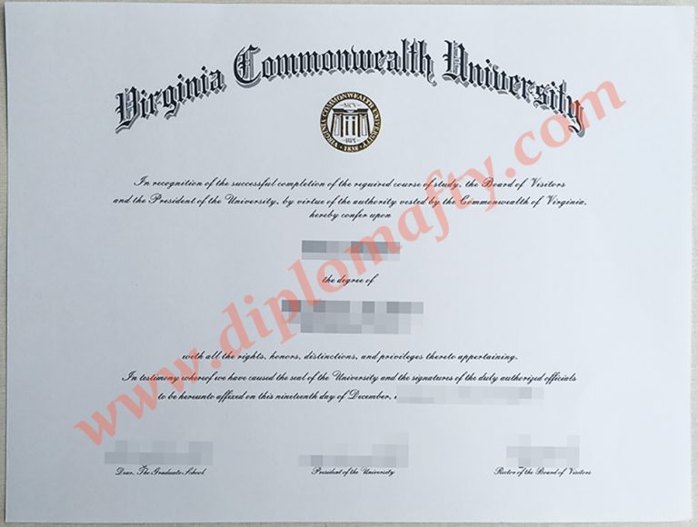 Virginia Commonwealth University diploma