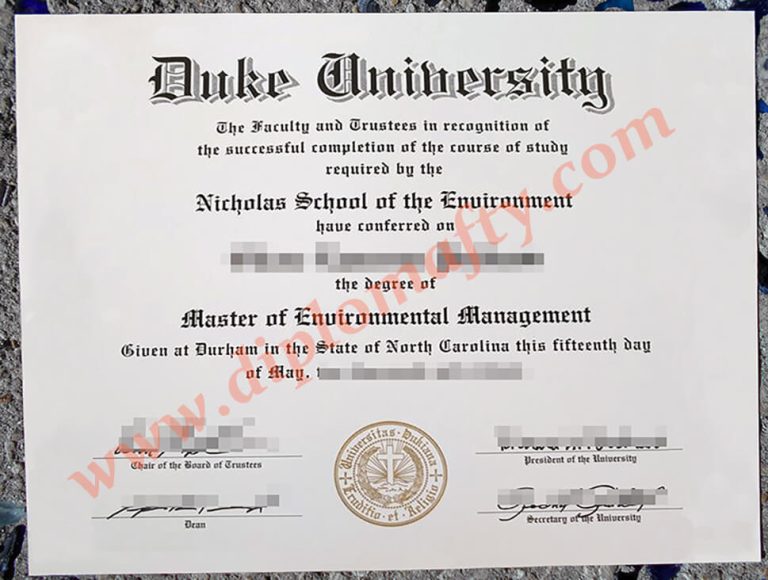 duke university degree