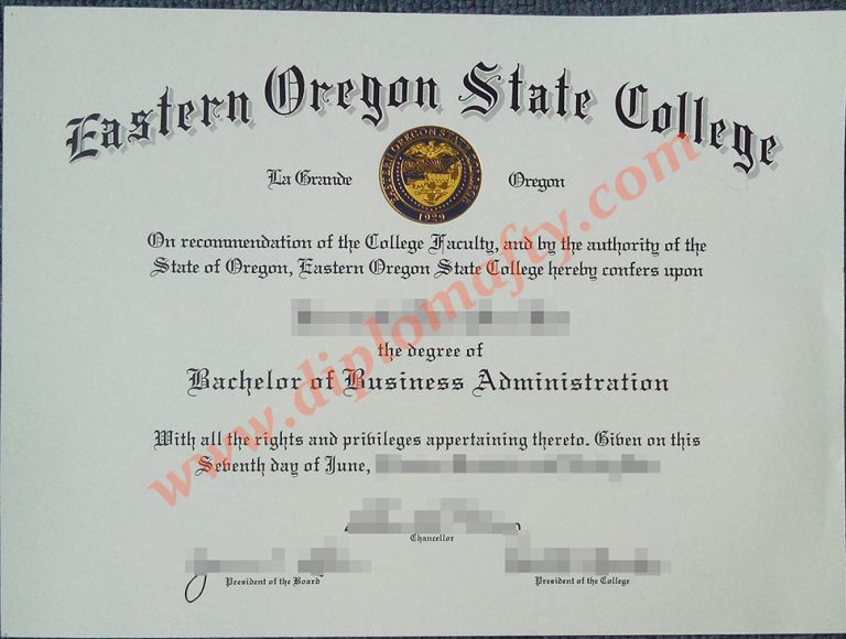 eastern oregon state college diploma