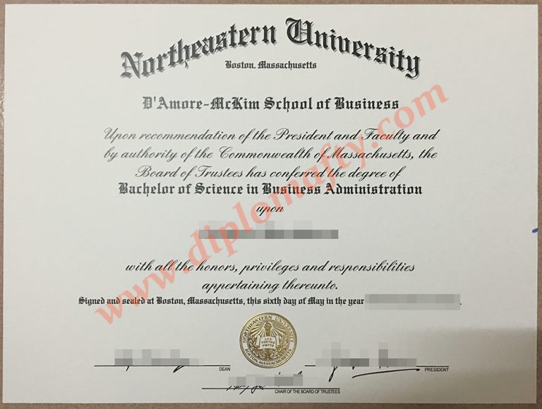 northeastern university diploma