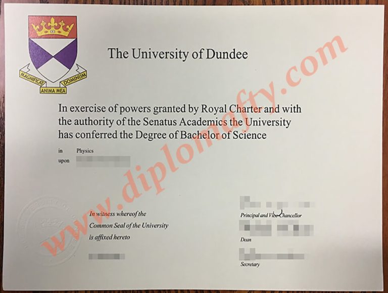 the university of Dundee diploma