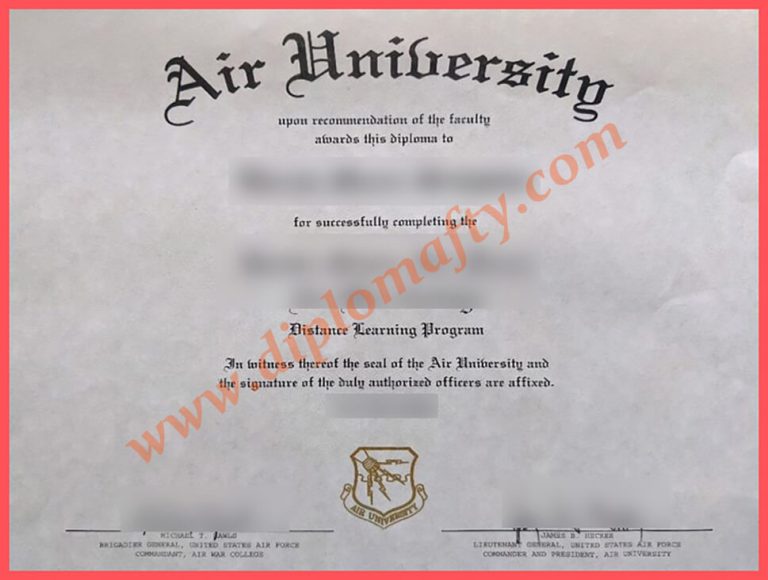 购买Air University diploma