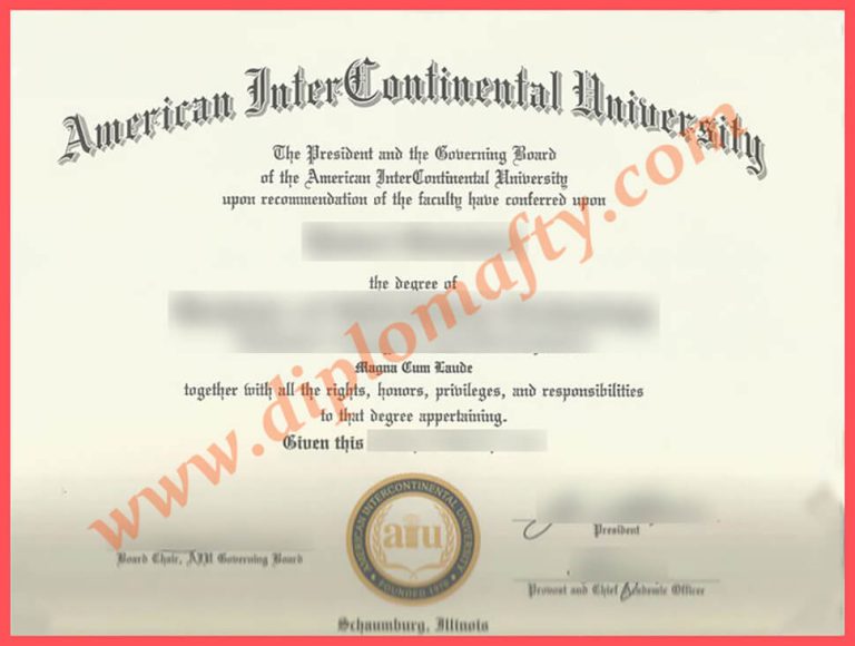 American InterContinental University diploma文凭购买