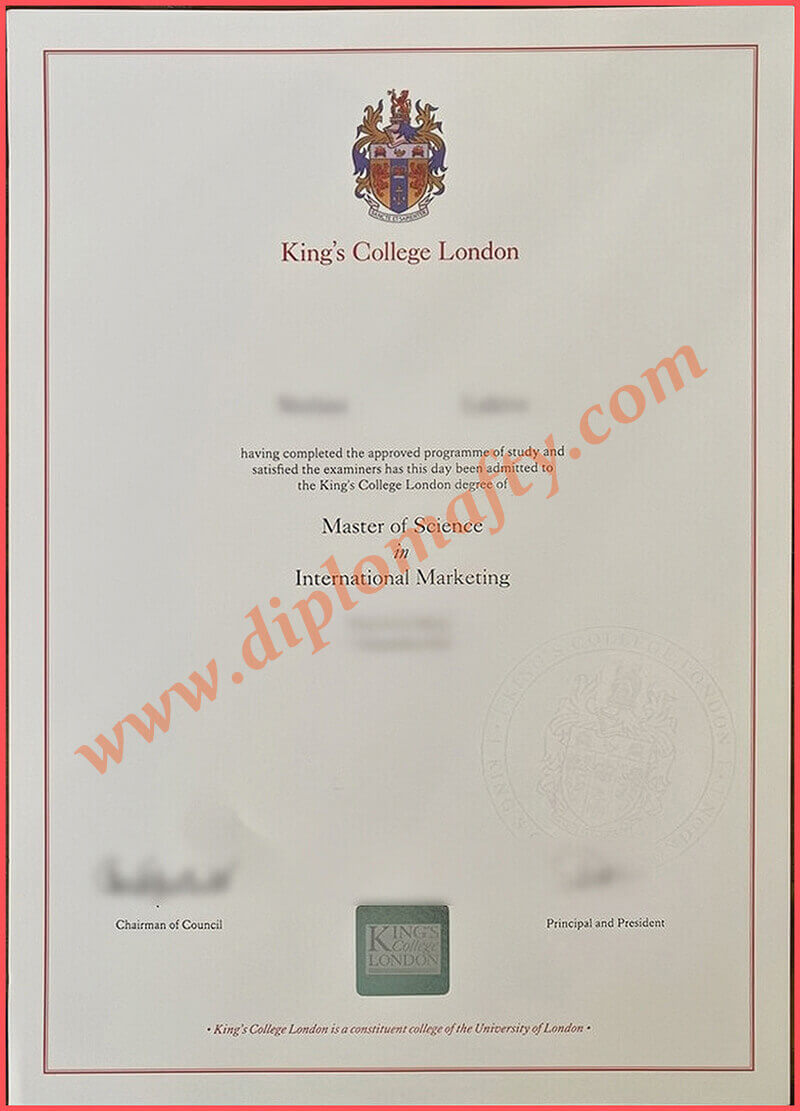 购买King's College London diploma