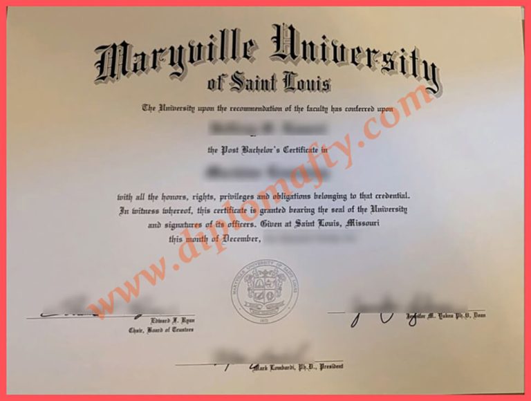 购买Maryville University of Saint Louis diploma