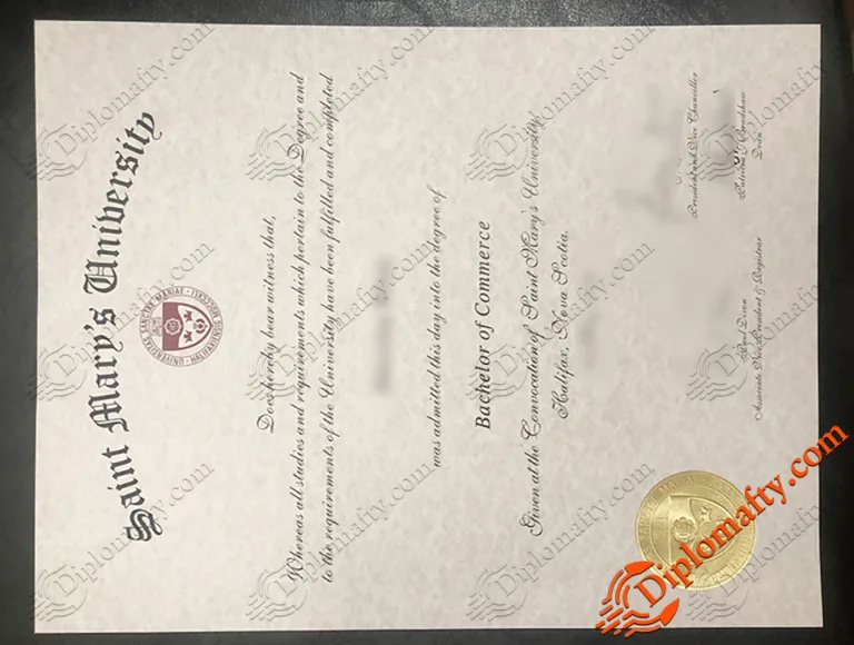 Saint Mary's University diplomas