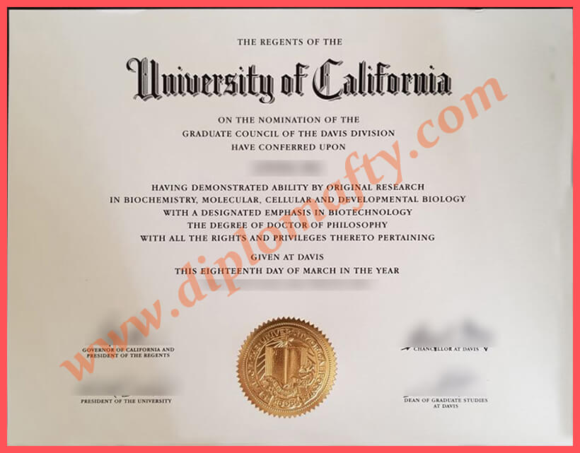 购买UC Davis diploma