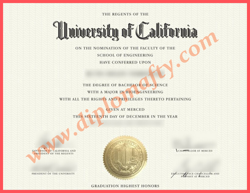 购买UC Merced diploma