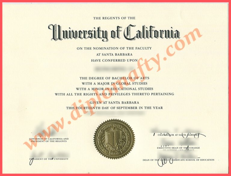 购买UC Santa Barbara diploma