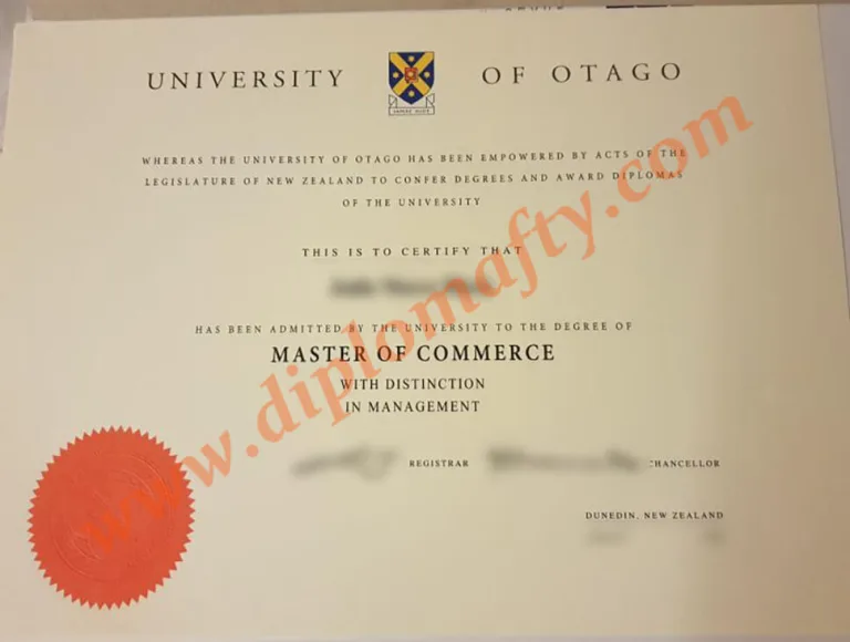 University of Otago diploma