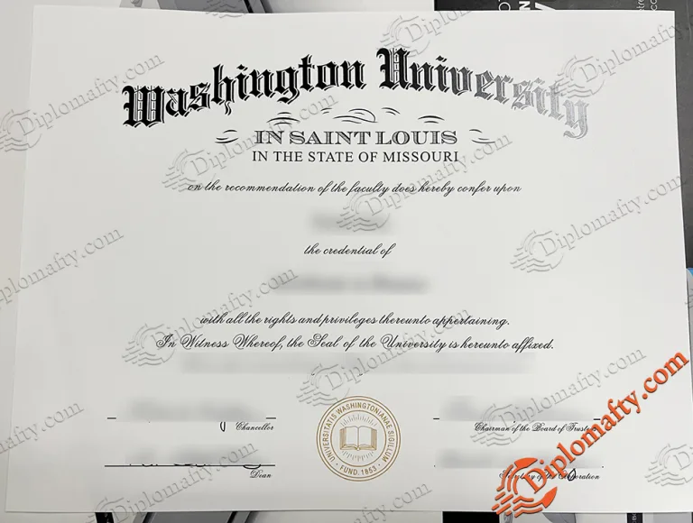 购买WUSTL Diploma