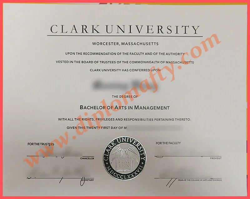 定制克拉克大学Clark U文凭证书