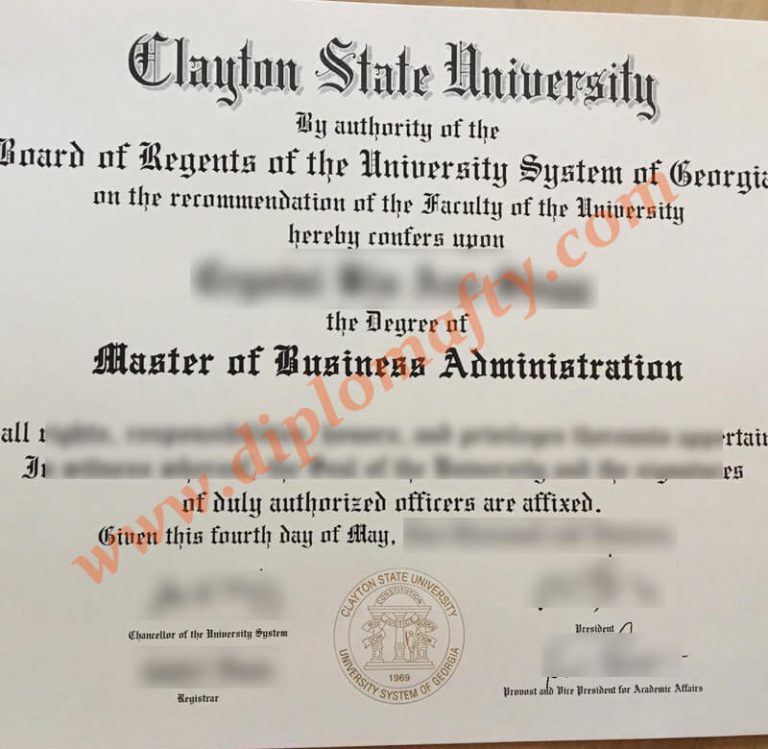 Clayton state University diploma