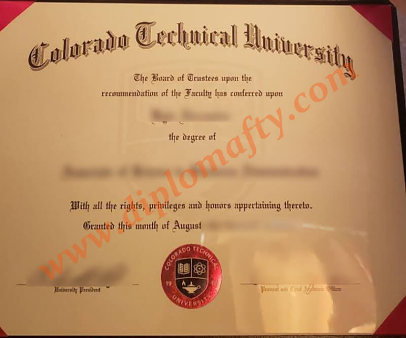 buy a Colorado technical university diploma