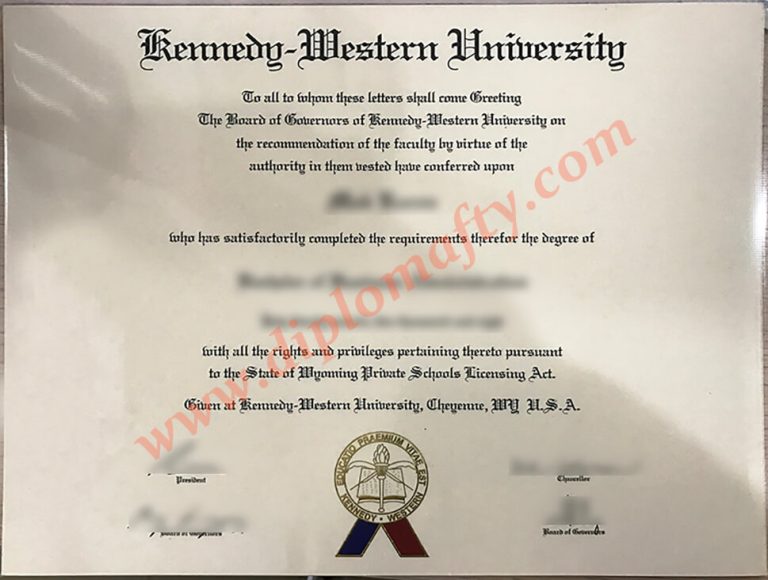 Kennedy western University diploma