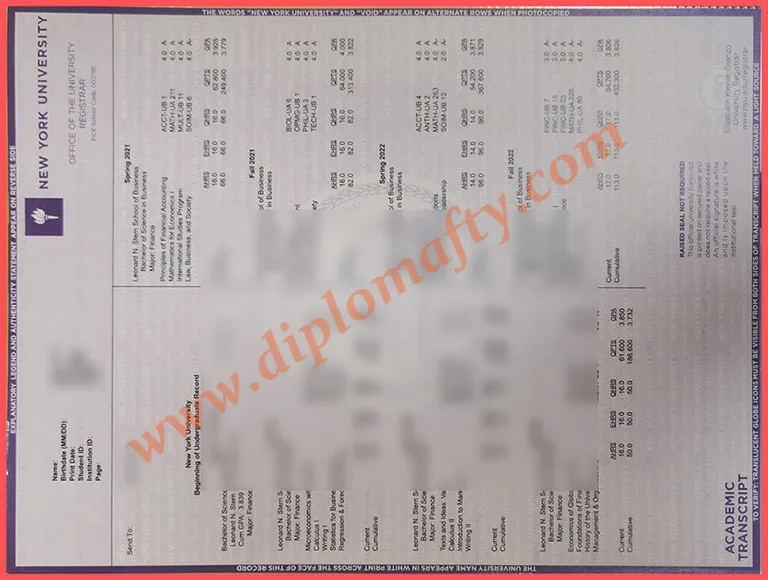购买纽约大学成绩单