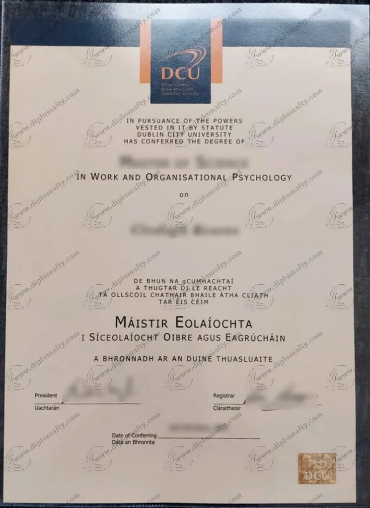 Dublin City University diploma