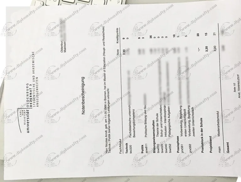 奥登堡大学文凭购买
