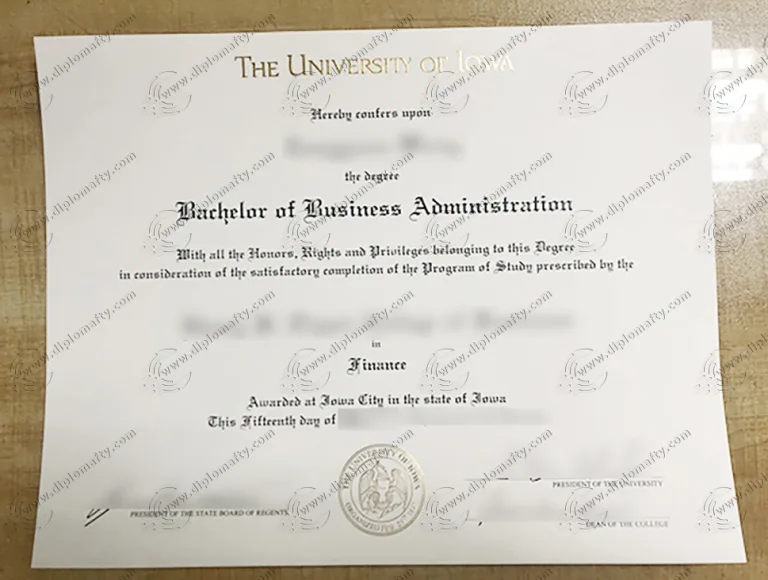 The University of Iowa Diploma