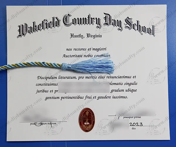 Wakefield Country Day School Diploma