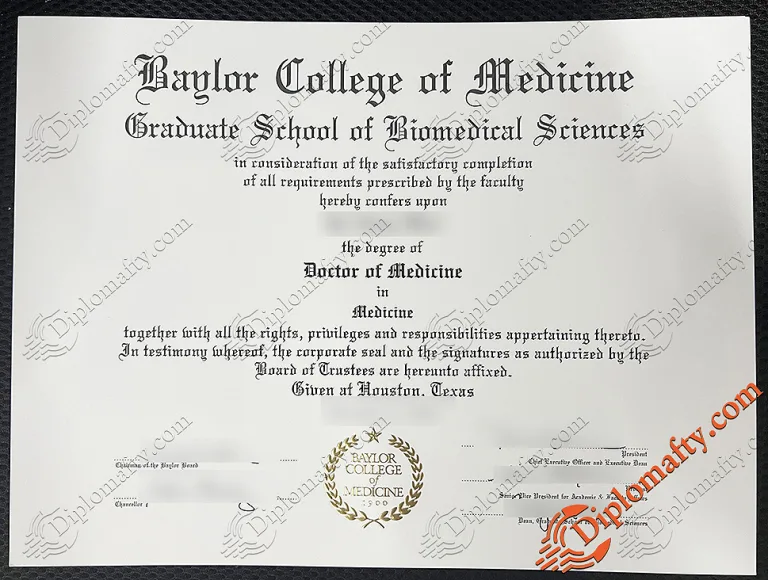 Baylor College of Medicine Degree