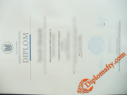 Masaryk University diploma