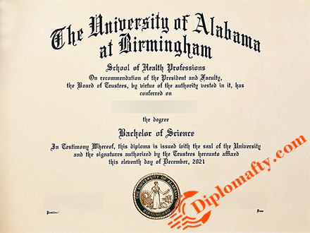 University of Alabama at Birmingham Fake Diploma