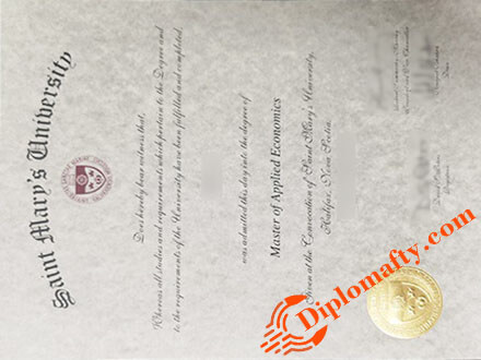 St. Mary's University diploma