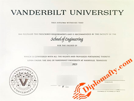 Vanderbilt University Diploma