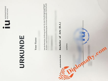 IU International University of Applied Sciences diploma